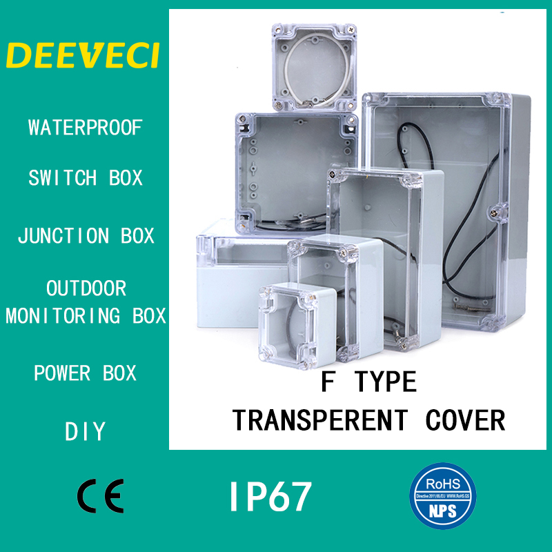 Diy Electronics Box - Custodia esterna impermeabile trasparente Scatola di