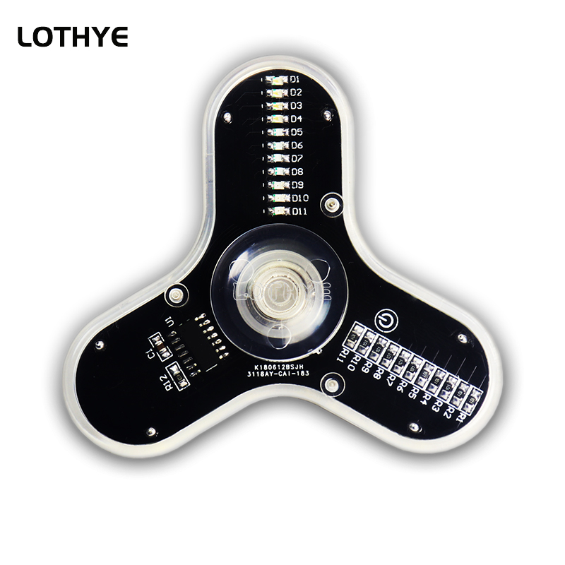 Diy Electronics Project Kit - LED Fidget Spinner Produzione Altoparlante Atmosfera