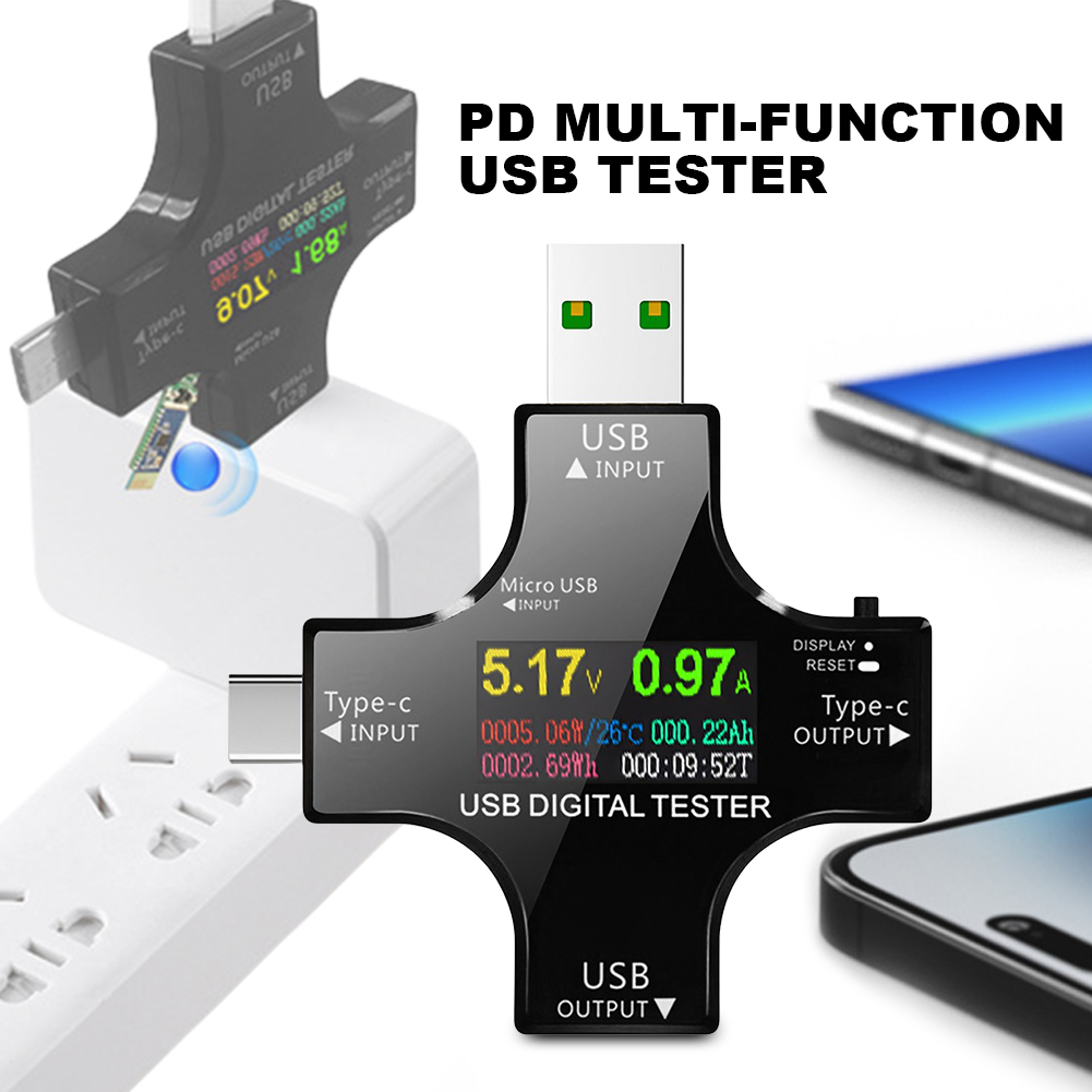 Logic Analyzer Usb - Tester USB Tipo-C PD Voltmetro digitale