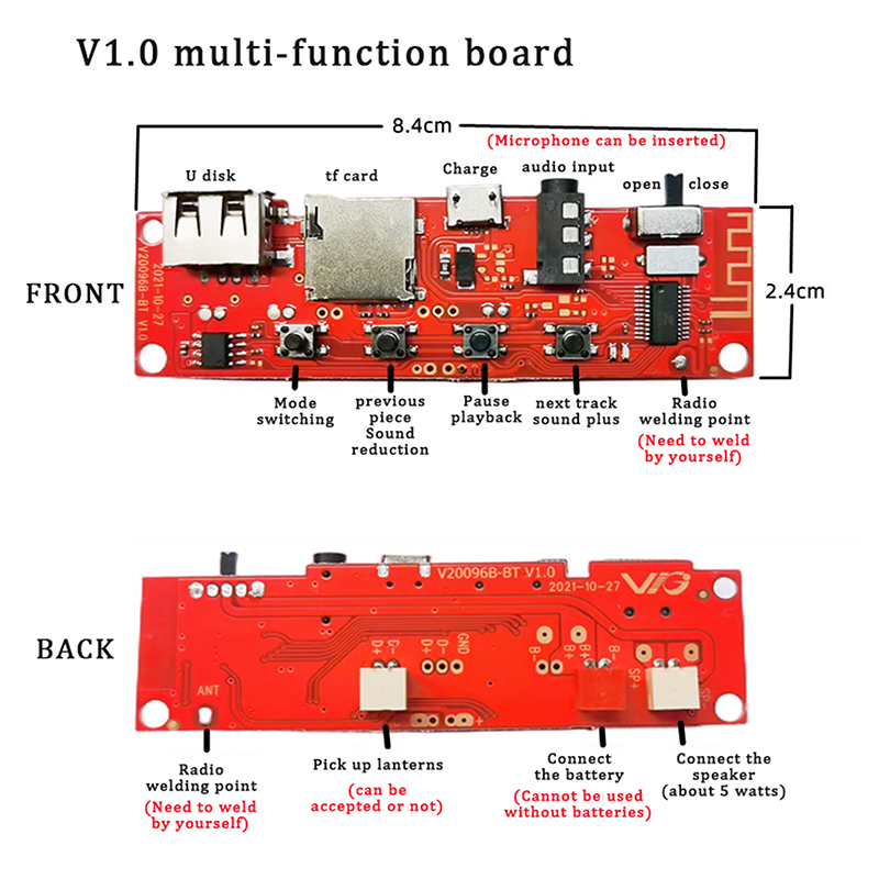 Circuito Audio Bluetooth multi - Diy Audio Electronics Kit recensione e prezzo